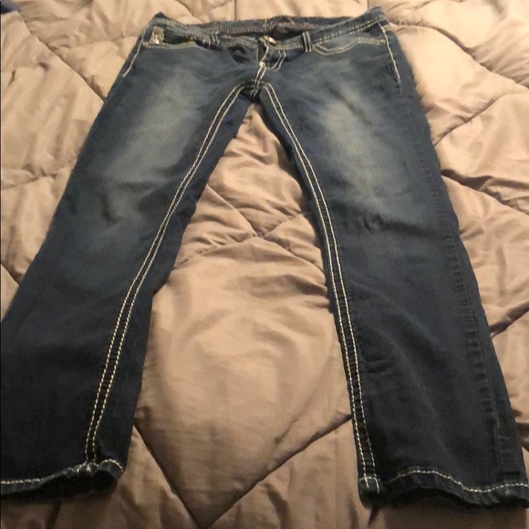 9/10 skinny slim jeans white sticking - Picture 2 of 8